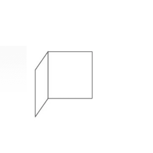 Poêle Canada 2 / Canada 02 - Vitre Façade Pliée - Supra - (150+150)xH235x4mm