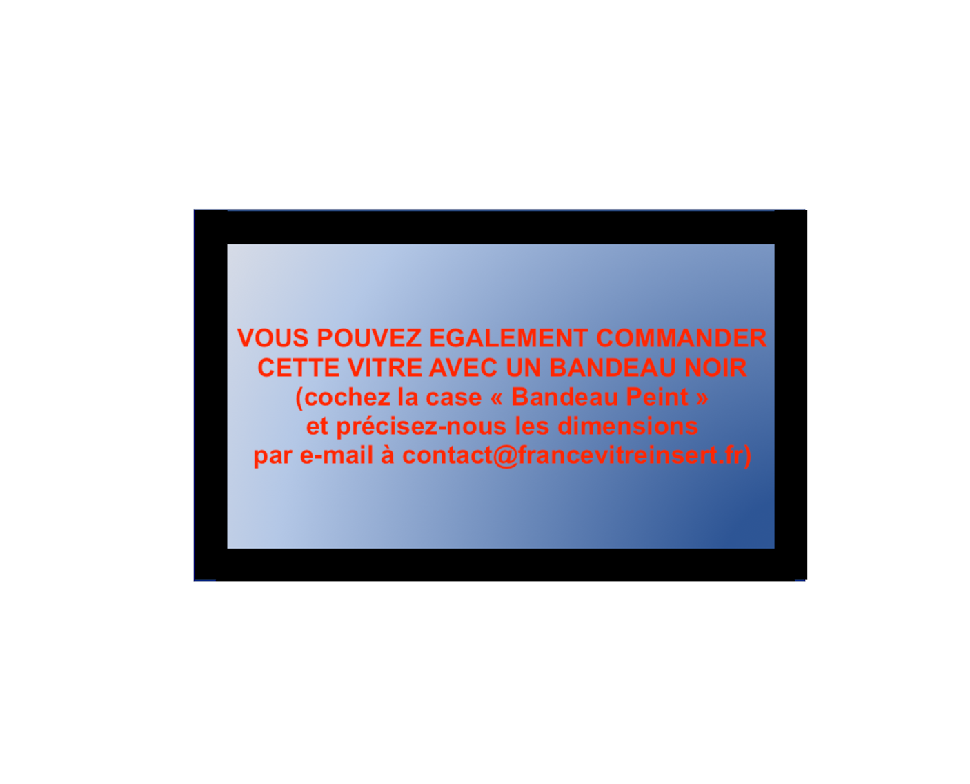Insert Darnay - Vitre Façade Non Sérigraphiée - Godin – Image 2
