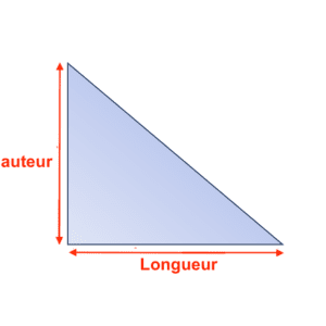 Vitre Triangle Rectangle sur-mesure